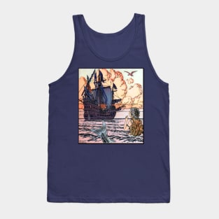 Ship on the Ocean, The Little Mermaid - Ivan Bilibin Tank Top